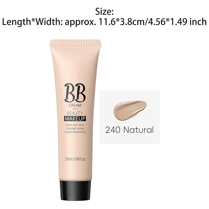 iiniim Natural Finish BB Cream For Women Oil Free Lightweight Daily Tinted Moisturizer With Hydrating Properties Suitable For All Skin Types Natural Color One Size