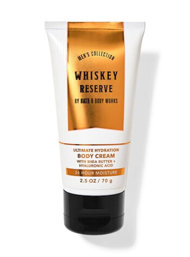 Bath and Body Works Travel Size Body Care - 2.5 Oz 24 Hour Moisture Body Cream (Whiskey Reserve)