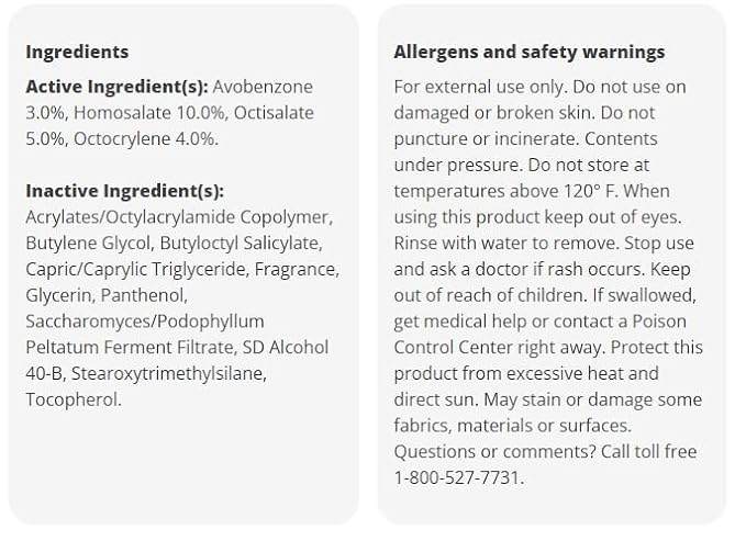 HEB White Gardenia Sunscreen Spray, Oxybenzone Free, SPF 50, 5.5 oz