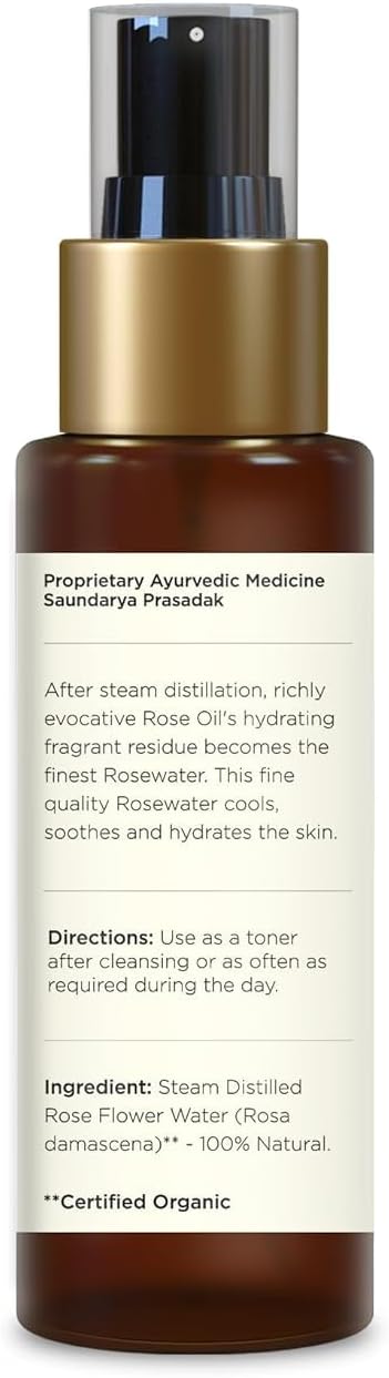 Forest Essentials Facial Tonic Mist with Pure Rosewater | Hydrating Daily Alchohol Free Toner for Glowing Skin| Hydrates Plumps & Minimises Open Pores for Glowing Skin, 50ml