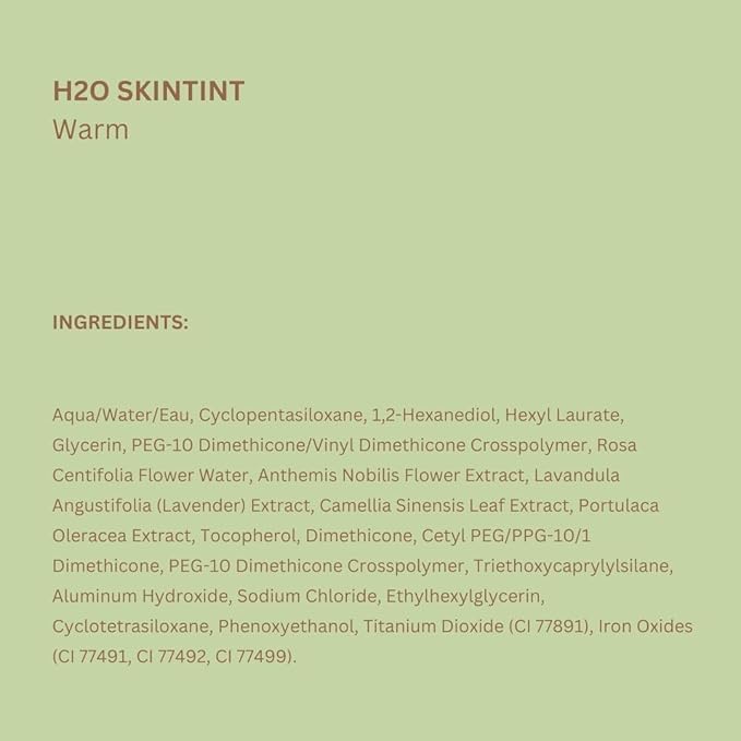 Pixi H2O SkinTint | Tinted Gel Moisturizer | Lightweight, Hydrating & Water-Resistant | Evens Tone & Reduces Redness | Warm | 1.2 fl oz/35 ml