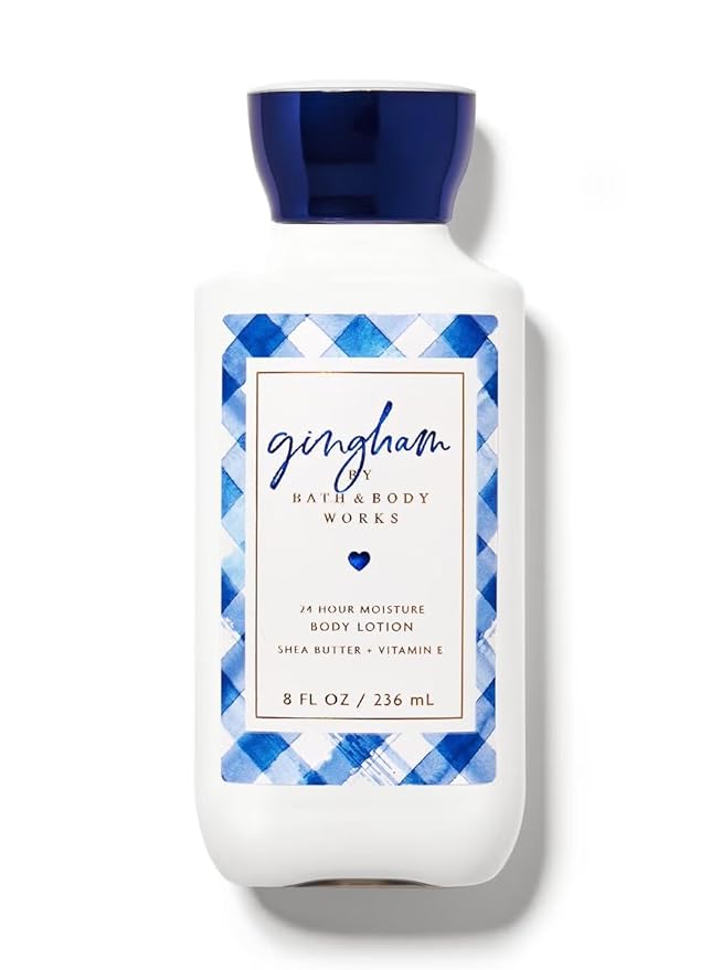 Bath and Body Works Gingham Super Smooth Body Lotion Sets Gift For Women 8 Oz (8 Fl Oz (Pack of 1), Gingham)