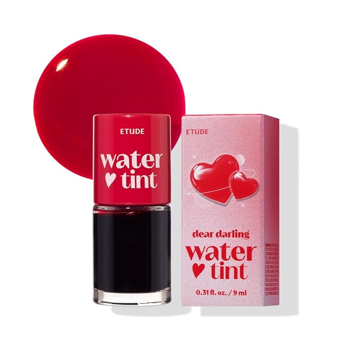 ETUDE Dear Darling Water Tint (perfect for gift) – Pomegranate Ade | Korean Lip Stain & Lip Tint for Hydrated Pink Lips, Smudge-Proof Long-Lasting Lip & Cheek Makeup | K-Beauty Gift, Stocking Stuffers