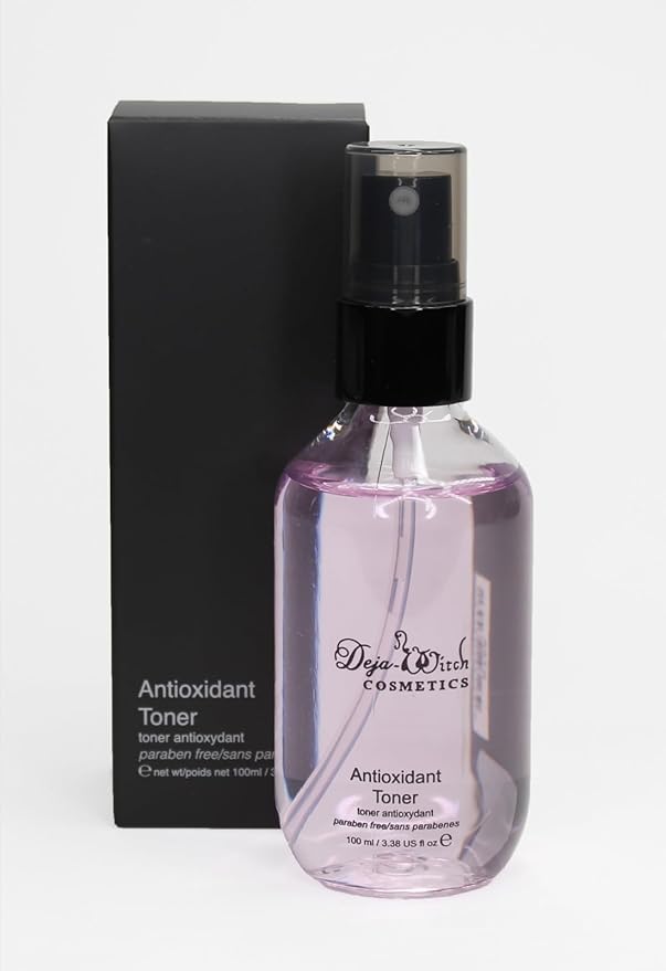 Antioxidant Toner Spray with Natural Witch Hazel Extract for Stressed Skin, Pore Reducer (2 Toners)