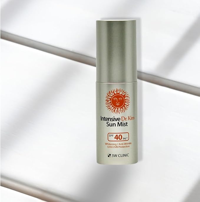 3W Clinic Intensive Dr.Kim Sun Mist (50ml 1.69fl oz.) SPF40/PA++ UVA/UVB Protection, Sunscreen, Suncream