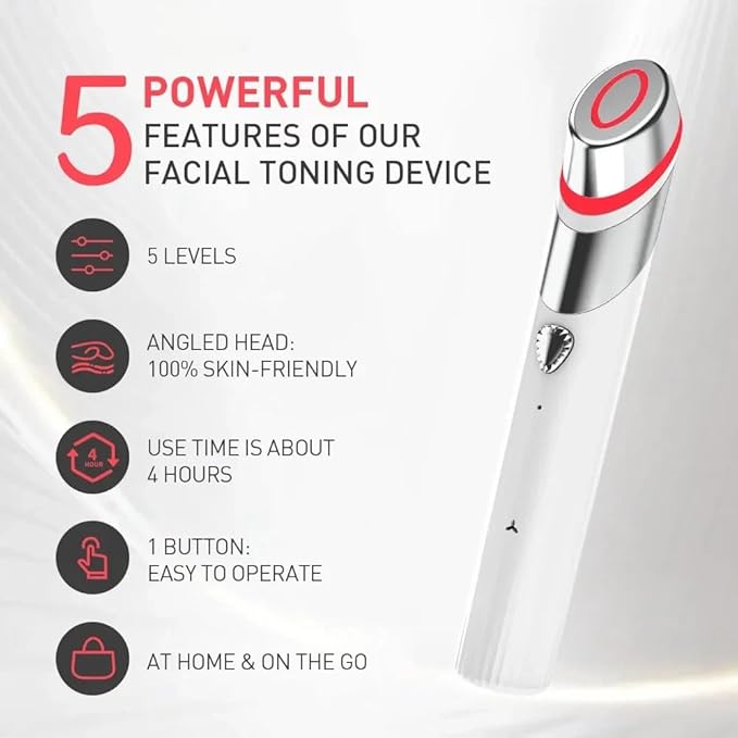 All in One Skin Care Device - Facial Glow Booster for Maximizing and Boosting Skin Care Absorption - Noneedling, Radiance, Elasticity | LED Anti-Wrinkle Device Firming, Toning | Upgraded