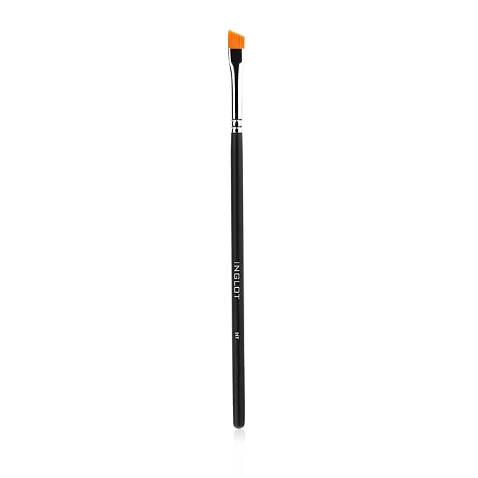 INGLOT Facial Makeup Brush 31T - Eyebrow | Eyeshadow Application | Precise Angled | Synthetic Bristles |