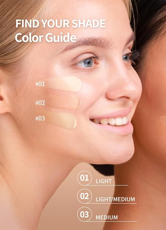 BEAUDIANI Natural Coverage – Mesh Tight Up Cushion – Korean Cushion Foundation, Semi-Matte Radiance, Long-lasting, Travel-Friendly Design (02 Light/Medium Beige)
