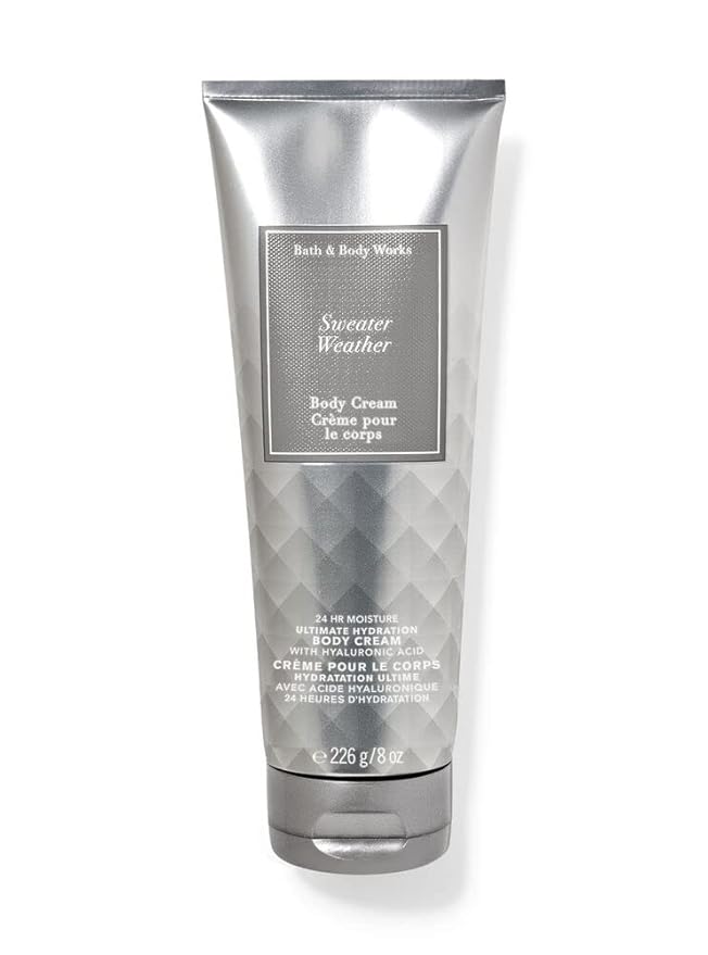 Bath and Body Works Sweater Weather Ultra Shea Body Cream 8 Oz. 2 Pack (Sweater Weather)