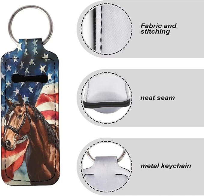 Pensura Chapstick Holder Keychain Fashion 5 Pcs Car Keychain Holder Portable Chapstick Holder Keep from Scratched and Dust