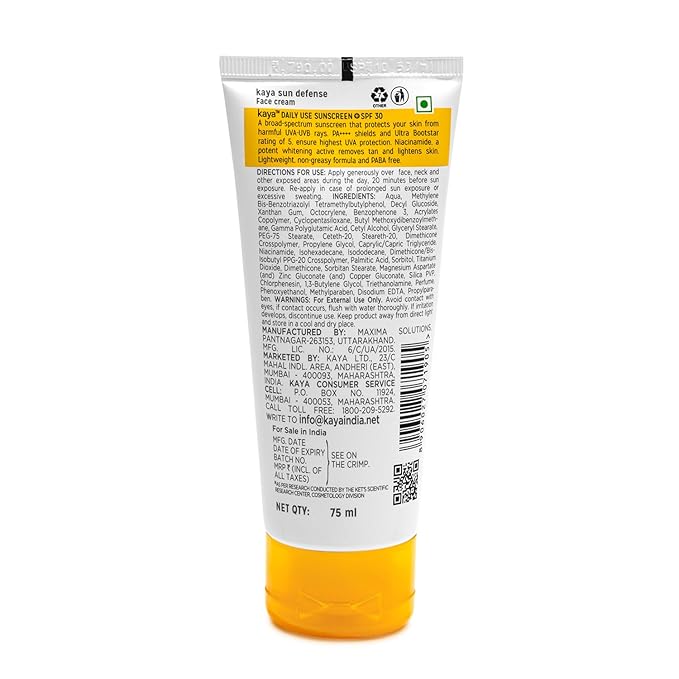 Kaya Skin Clinic Daily Use Sunscreen SPF 30, 75ml