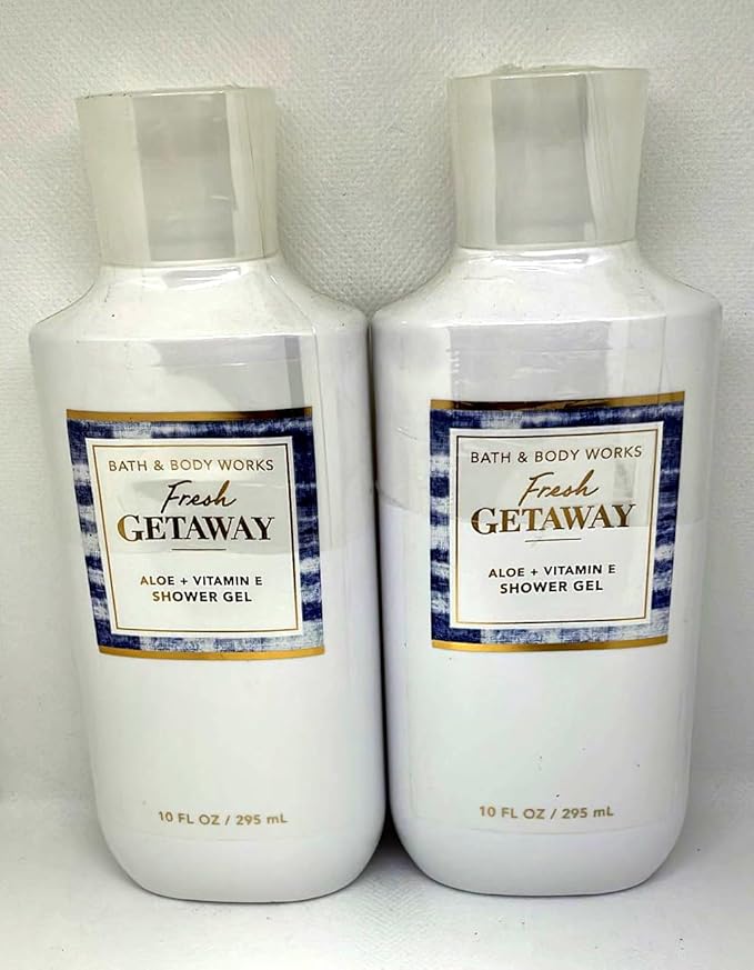 Bath and Body Works Fresh Getaway Shower Gel Gift Sets For Women 10 Oz 2 Pack (Fresh Getaway)