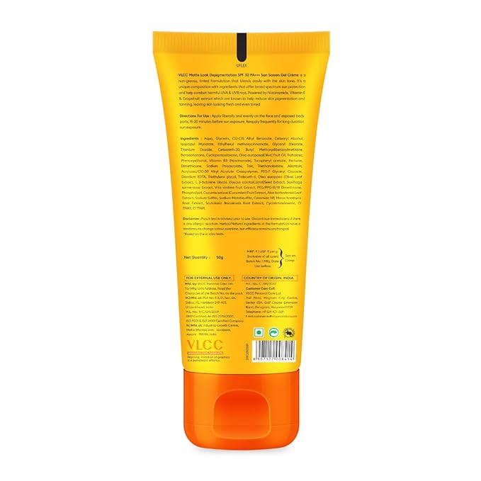 VLCC Matte Depigmentation Look SPF 30 Sun Screen Gel Creme(50gm)