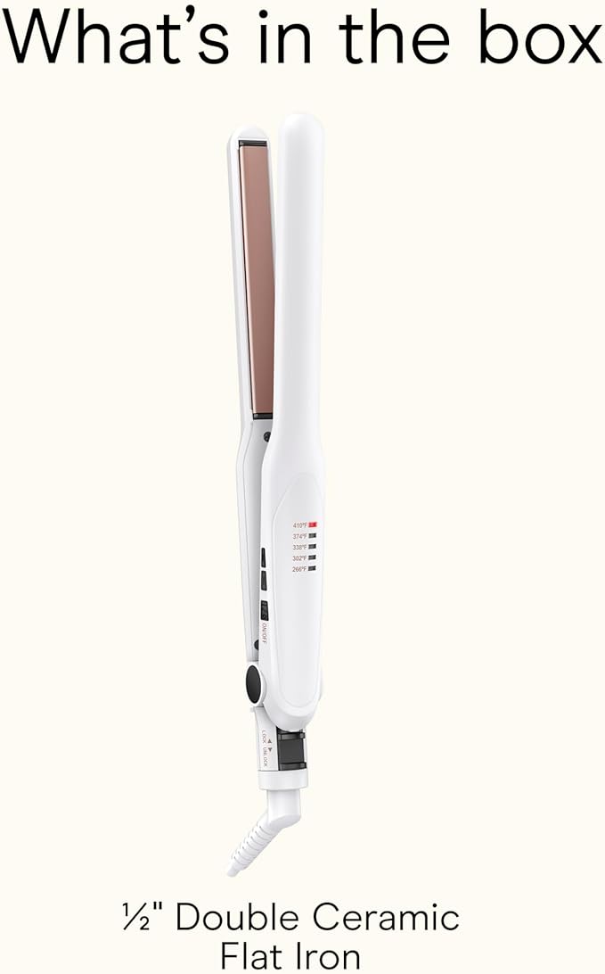 Conair Double Ceramic Flat Iron, 1/2-inch