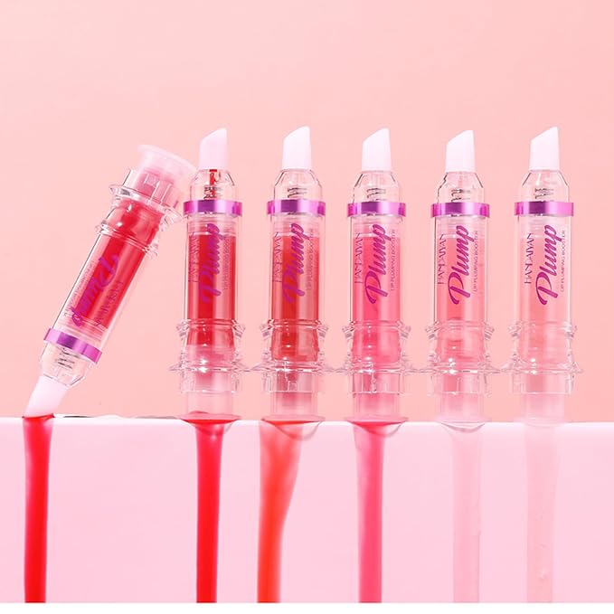 3 Colors Lip Plumping Booster, Spicy Lip Plumper Gloss Lip Plumping Oil, Ultra-Hydrating Nourishing Plump and Pout Lip Plumper, Glossy Finish Fuller Natural Lip Makeup Valentine's Day Gifts-01#02#06#