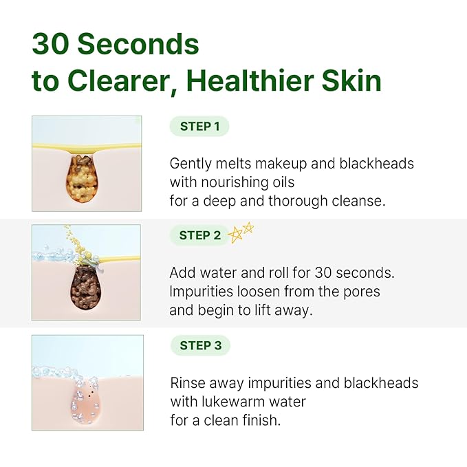 AVCA Green Herb Blackhead Cleansing Oil – Makeup Dissolving & Pore-Clearing Cleanser with Plant Oils, Vitamin E & Squalane, Light-Feel Cleanse, K-Beauty for Normal to Oily Skin, 6.76 fl oz (200 mL)