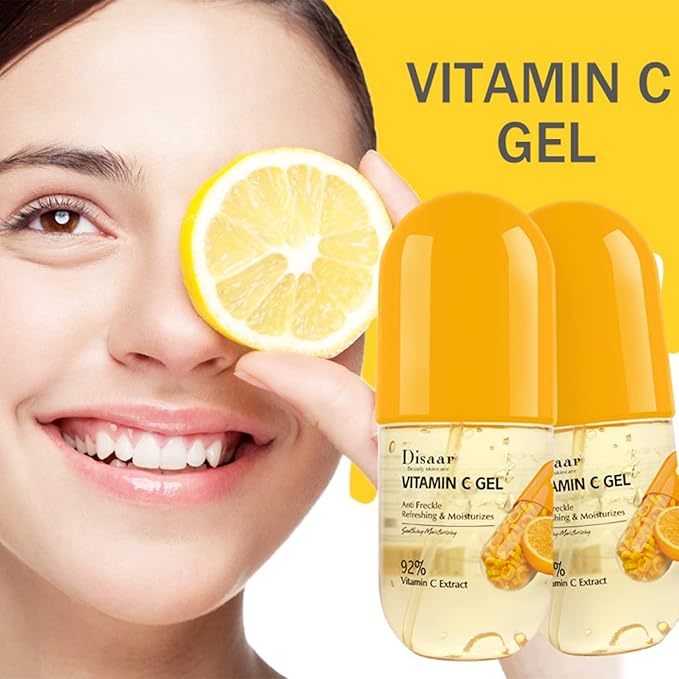 DISAAR Beauty Aloe Vera Gel Cracked Skin Refreshing After Sun Moisturizing 280ml/9.45oz… (Vitamin C Gel)