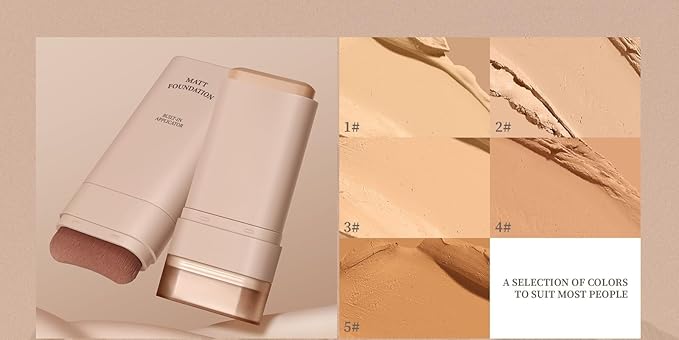 VV Foundation Stick, VV Double Head Foundation Make-Up Stick, 6 in 1- Luxury Anti-Wrinkle Foudation Stick, Foundation Stick, Korean Foundation Stick (#03)