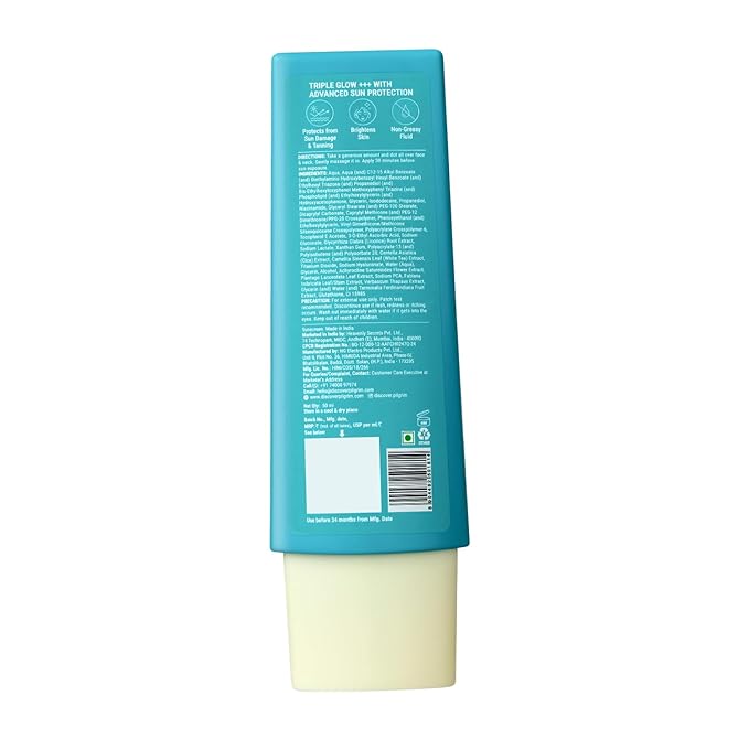 Pilgrim 5% Vitamin C Gel Sunscreen SPF 60 PA++++ | Ultra Light Broad Spectrum UVA UVB Protection with Kakadu Plum | Non Greasy Daily Face Sunscreen for All Skin Types | 1.52 Fl Oz (45ml)