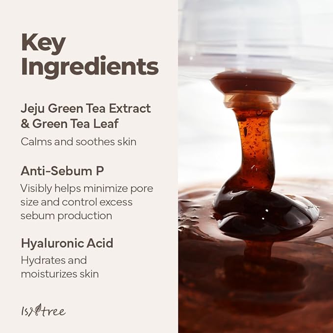ISNTREE Green Tea Fresh Toner 200ml, 6.76 fl oz + Green Tea Fresh Cleanser 120ml, 4.05 fl.oz