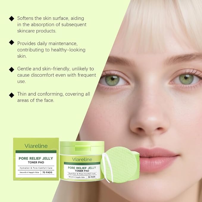 Moisturizing Toning Cotton Tablets 70 Tablets Super Hydrating Care Gentle Cleansing Daily Moisturizing Refreshing Facial Skin