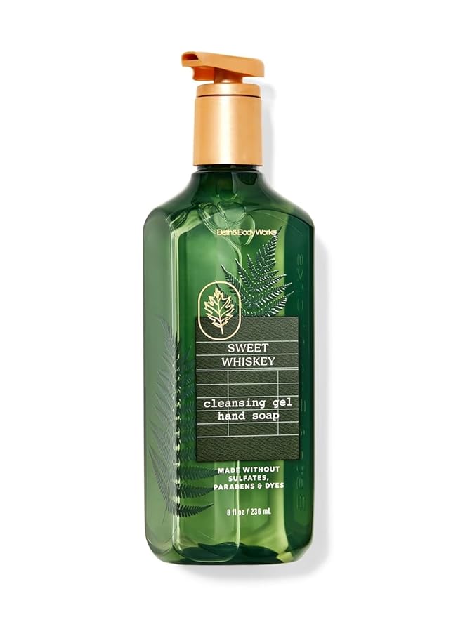 Bath & Body Works Sweet Whiskey Hand Soap, Cleansing Gel, 8 Fl Oz (Sweet Whiskey)