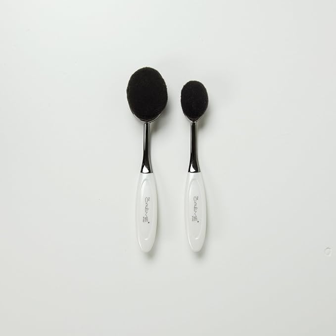 The Crème Shop Korean Cosmetics Beauty Makeup Defining easy-to-use - OMG White(Foundation/Powder & Contour/Concealer Brush Set)