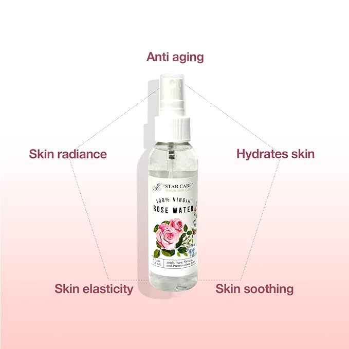 100% Virgin Rose Water (4oz)