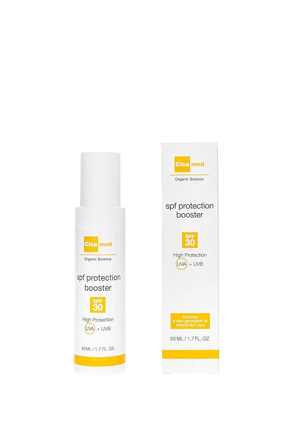 Cicamed Organic Science SPF Booster 30+ Facial Protection UVA/UVB, Anti Pollution Anti-Aging Sunscreen