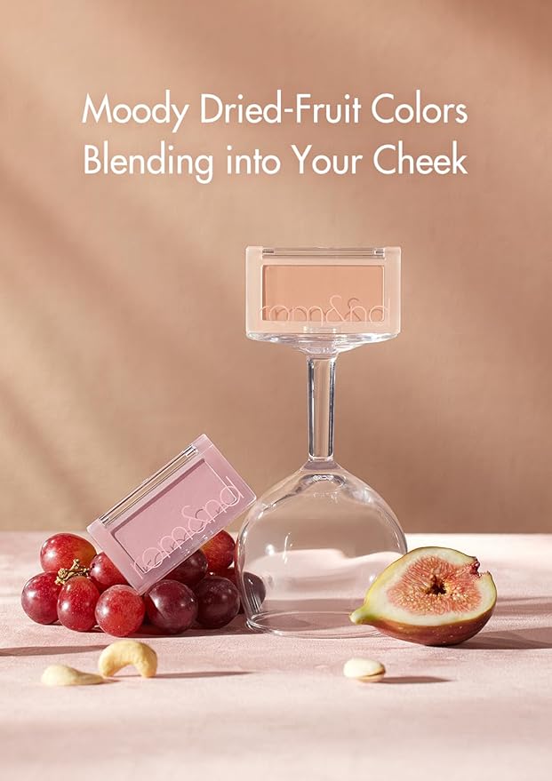 rom&nd BETTER THAN CHEEK S02 LYCHEE CHIP - Soft Nude Blurring Matte Blush for Natural Radiant Flush & All-Day Wear