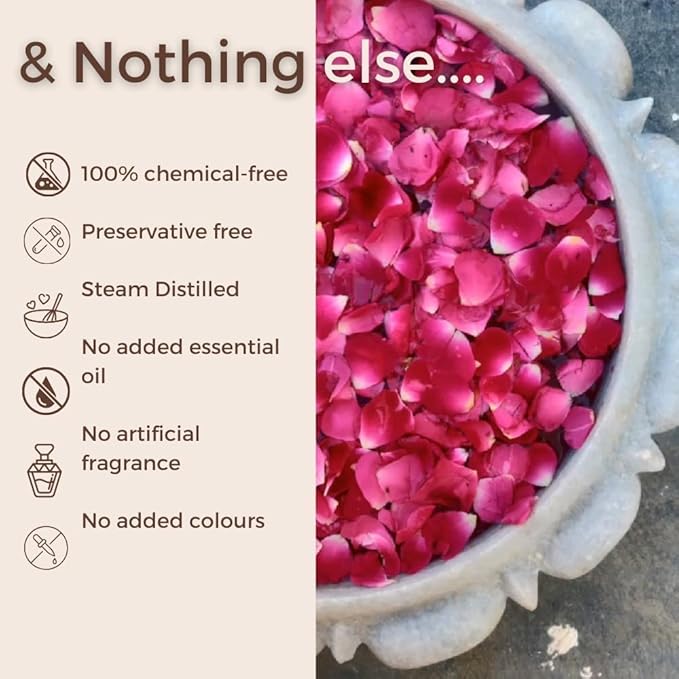 The Tribe Concepts Godavari Rose Mist Face Toner, Pure Distilled Rose Water for Hydration, Brightening & Even Skin Tone - 100 ml (Pack of 1)