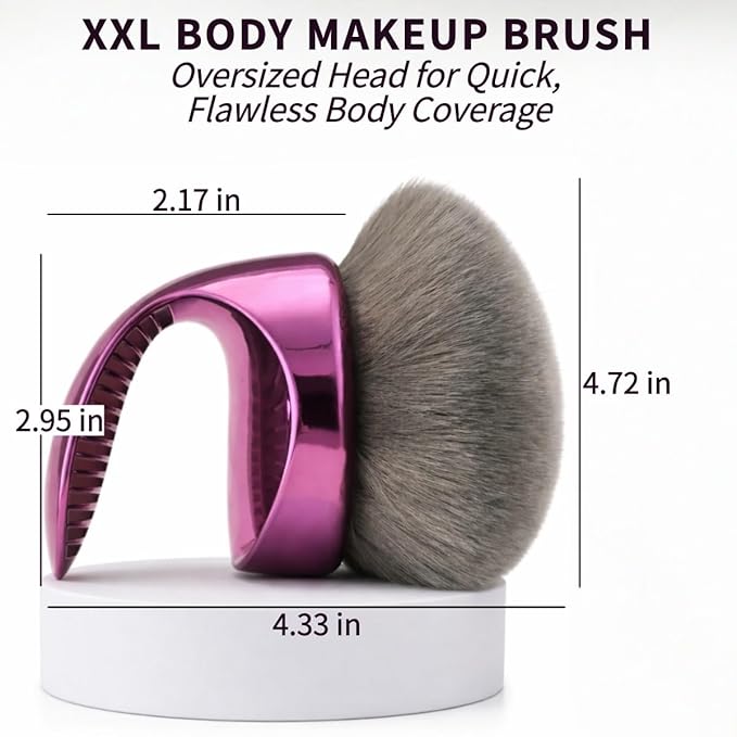 Blend & Blur Self Tanning Brush Extra Large Kabuki Body Brush for Self Tanner High-Density Body Makeup Brush Flawless Legs Makeup & Bronzer Self Tan Applicator for Liquid, Cream & Powder