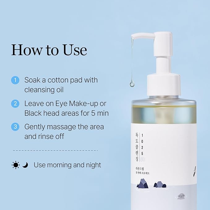 ROUND LAB Birch Juice Mild-up Mineral Sunscreen & 1025 Dokdo Cleansing Oil Set, Lightweight UV Protection + Deep Cleansing Duo, Daily Skincare Routine for Sensitive Skin, Korean Skin Care