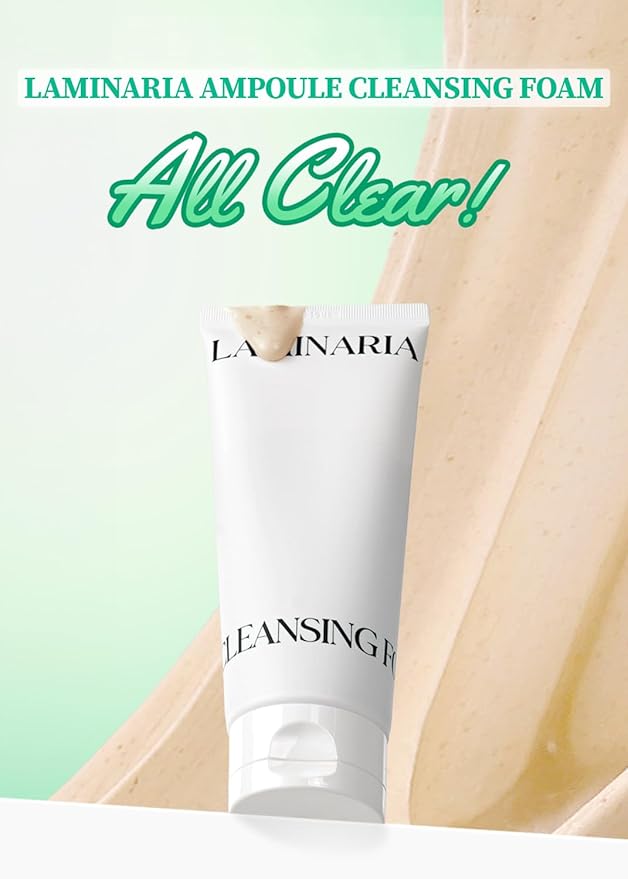 Laminaria Pore Cleansing Face Wash 2-in-1 | Deep Facial Cleanser & Hydrating Cleanser with Seaweed Extract & 8 Types of Hyaluronic Acid, 120ml