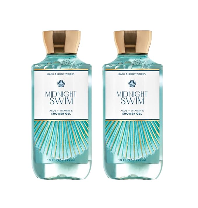 Bath & Body Works Midnight Swim Shower Gel Gift Sets 10 Oz 2 Pack (Midnight Swim)