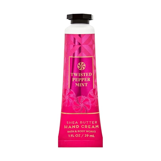 Bath & Body Works Shea Butter Hand Cream 1 OZ (Twisted Peppermint)