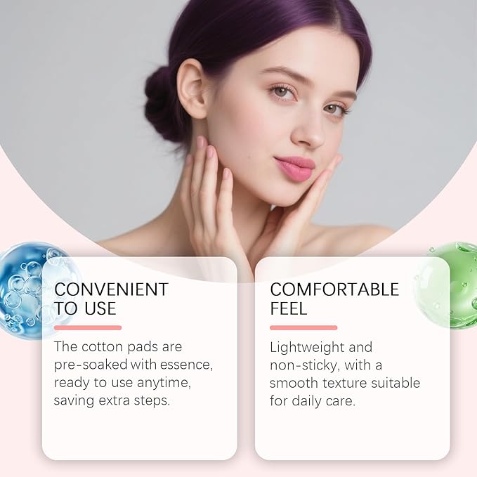 Centella Asiatica & Collagen Toner Pads - Hydrating Facial Pads for Daily Moisture, Soothing & Gentle Cleansing, 70 Count (3, 70 Pads)