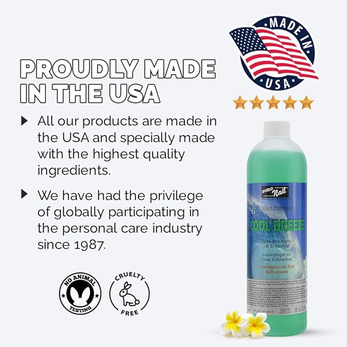 PRONAIL - Cool Breeze Astringent - Refreshing and Toning - 16Oz