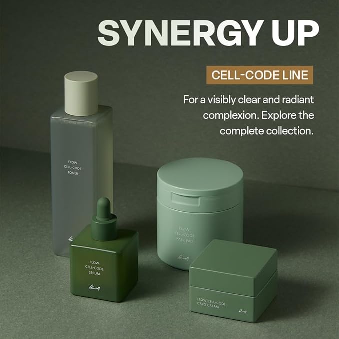 KOY Flow Cell-Code Toner & Cryo Cream Set | Hydrating Toner + Cooling Cream Duo | Smooth & Refresh Finish