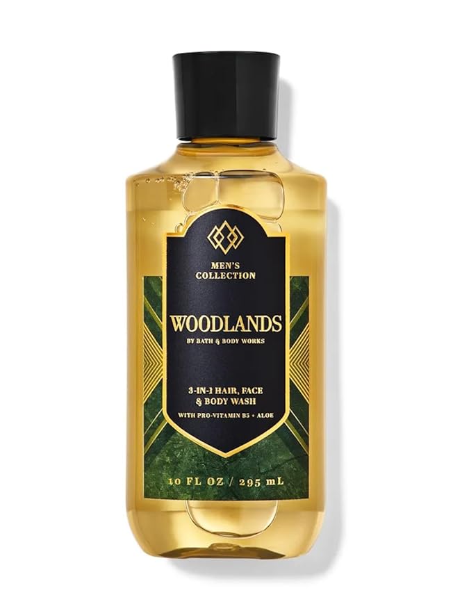 Bath & Body Works Bourbon Men's 3-IN-1 Hair & Body Wash 10 Oz. (Woodlands)