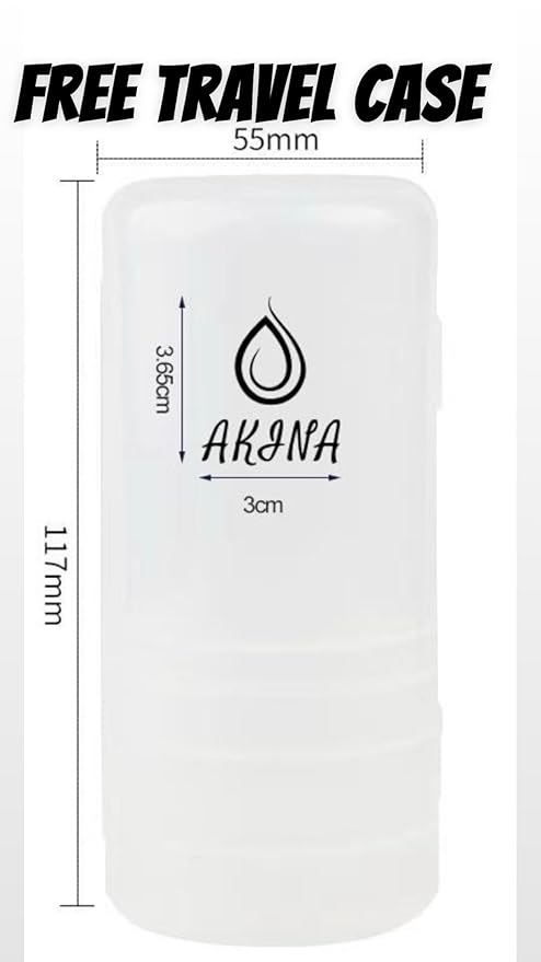 AKINA Large Make up Brush Comes With FREE TRAVEL CASE. Powder Brush Durable Kabuki Make up Brush. Flawless Powder Buffing. Perfect For Setting make up. Ultra Soft Bristles.(Sunset)