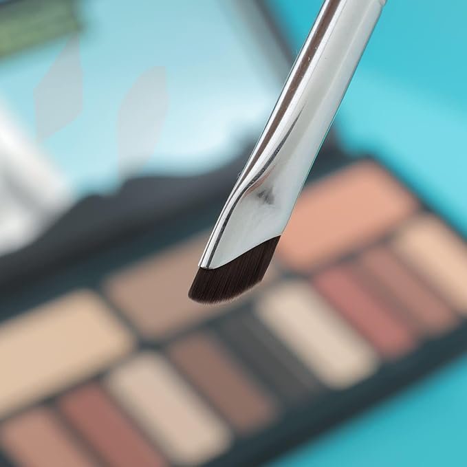 Eyeliner Brow Brush Angled Thin Gel Liner Makeup Brush Fine Point Eyebrow Brushes Flat Brow Tint Brush Kit Applicator Tool