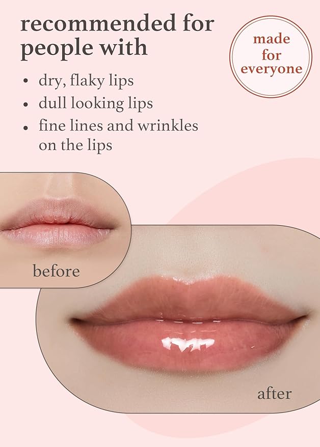 NOONI Korean Vegan Lip Oil - Applecranberry, 0.12 Fl Oz + Korean Lip Oil - Appleginseng, 0.12 Fl Oz Bundle