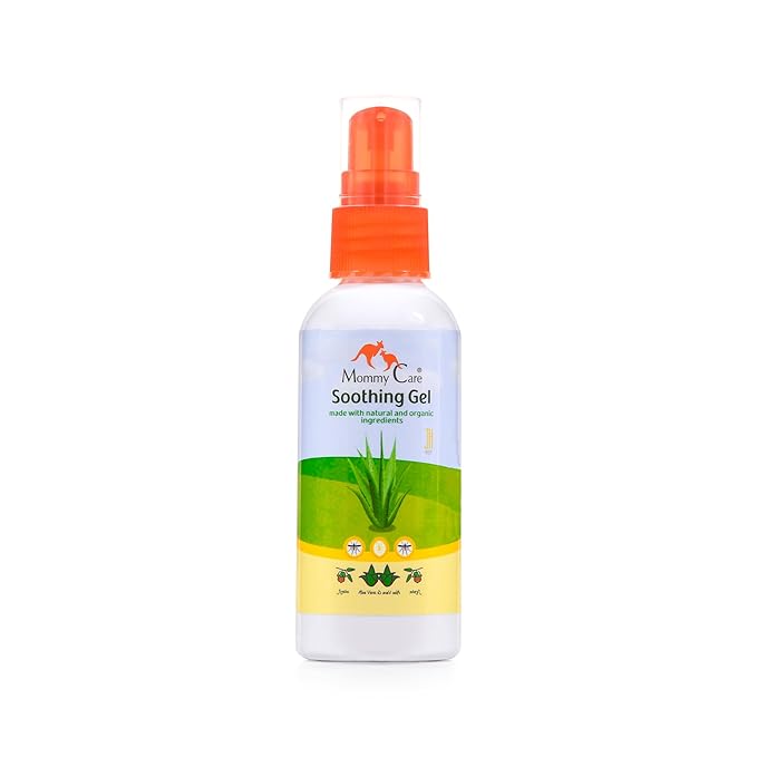 Mommy Care Soothing Gel – Aloe Vera Formula for Fast-Acting Sunburn & Bug Bite Relief, Cooling & Calming Skincare Solution, 70 ml / 2.03 fl oz
