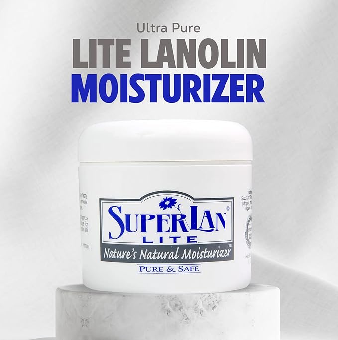 Moisturizer Lanolin Cream 4 oz with Jojoba Oil for Hot, Dry & Cold Weather - Lightweight Creamy Formula with Medical-Grade Lanolin & Jojoba Oil - Moisturizer for Hands, Feet, Body, and More