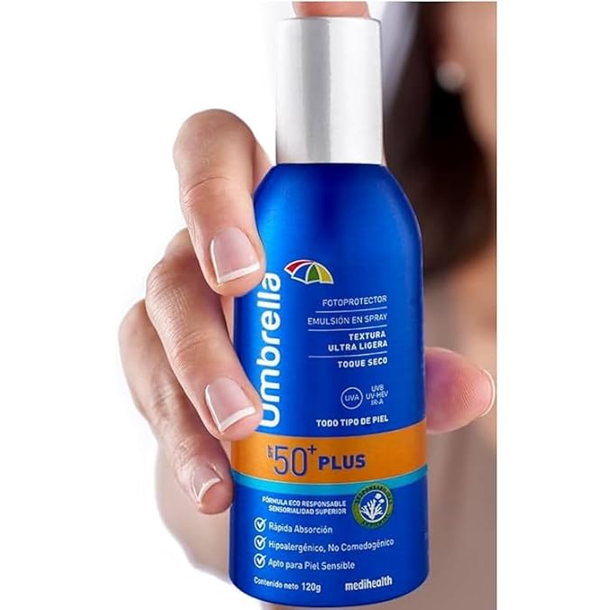Umbrella Plus Spray 50+, broad spectrum Sunscreen 120G