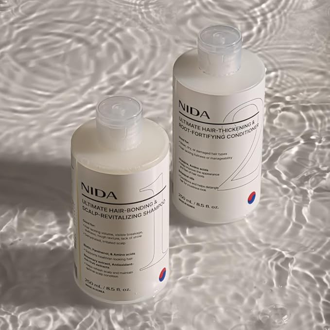 NIDA Ultimate Hair-Bonding & Scalp-Revitalizing Shampoo | Leaves Hair Feeling Soft, Strengthens & Nourishes All Hair Types | 8.5 fl. oz., 250ml
