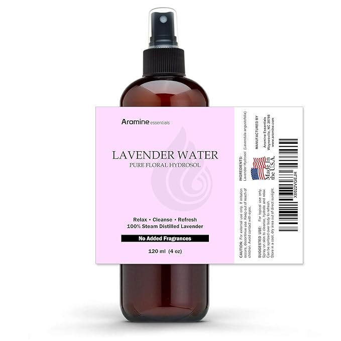 Lavender Floral Water Hydrosol, 4oz (120ml)