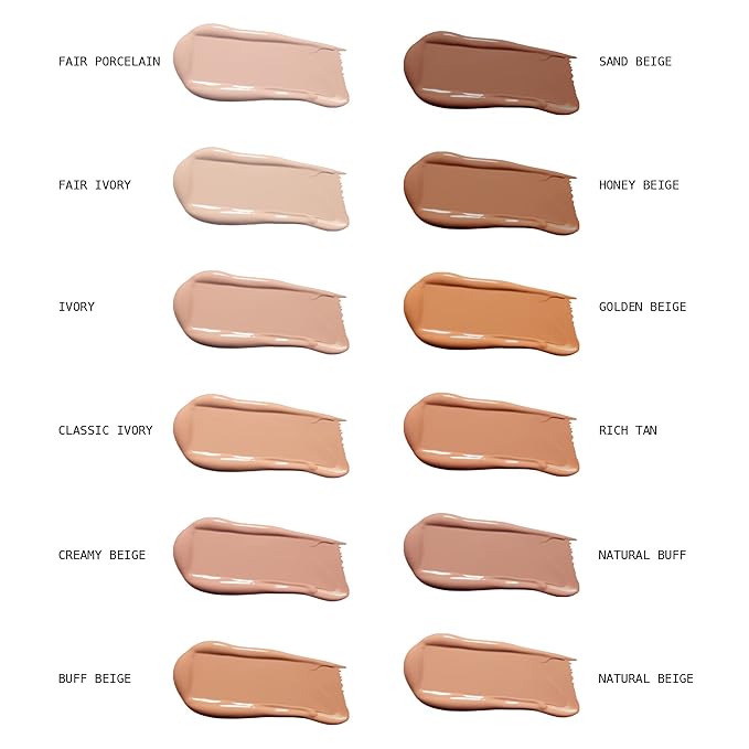 Ruby Kisses Liquid Foundation Medium Coverage, Lightweight, Natural Finish, Face Makeup for All Skin Type, Korean Makeup (Buff Beige)