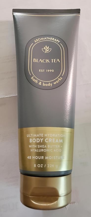 Bath & Body Works Aromatherapy Black Tea Ultimate Hydration Body Cream 8 Ounces Pack of 2